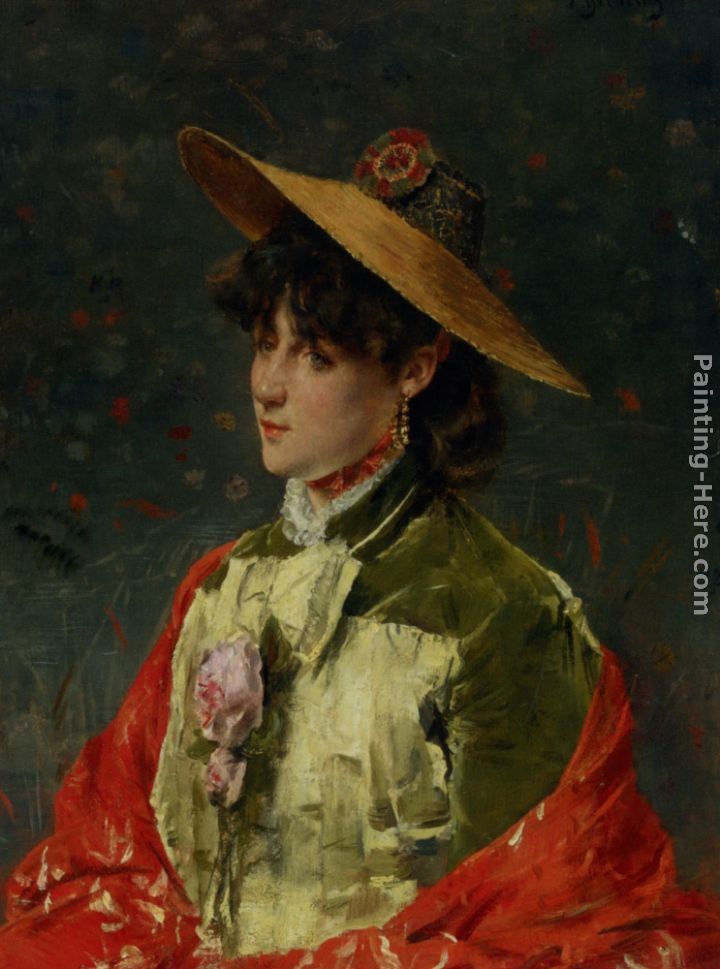 Alfred Stevens Au Chapeau de Paille